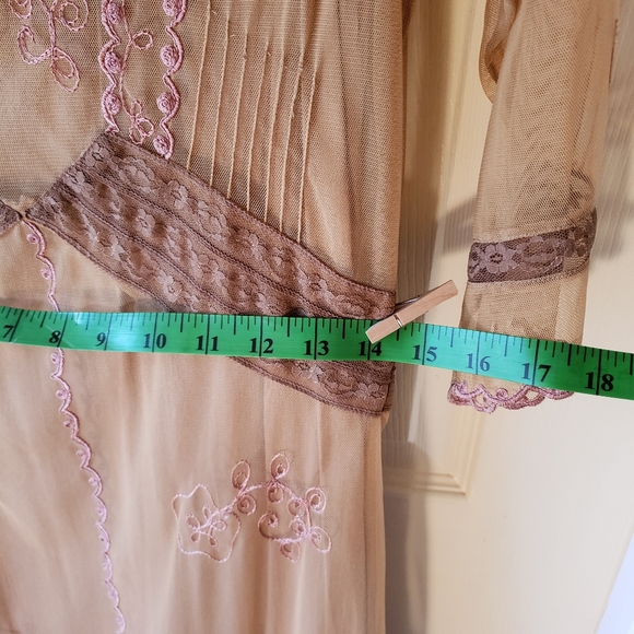 Nataya Dresses & Skirts - Taupe and Pink Age of Love dress by Nataya sz S